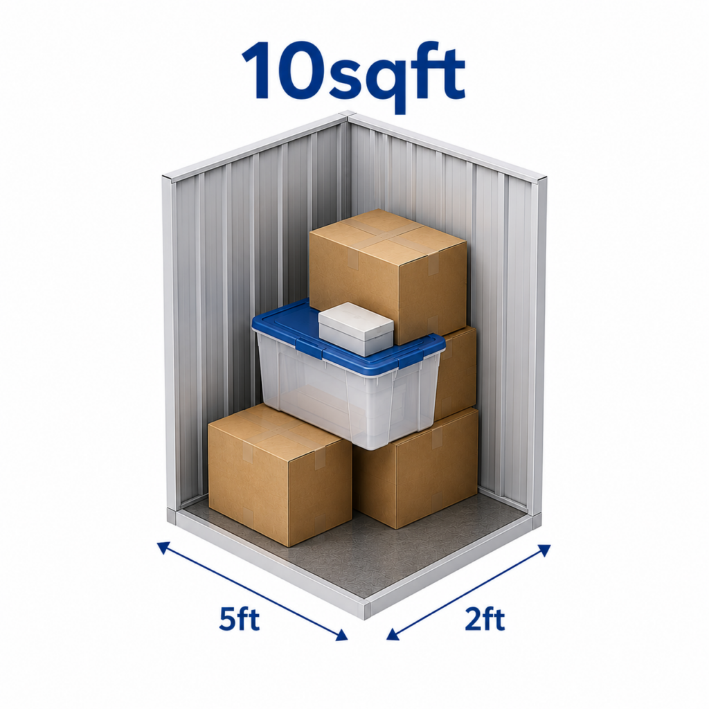 10sqft storage unit for boxes, household items and small furniture in Birmingham