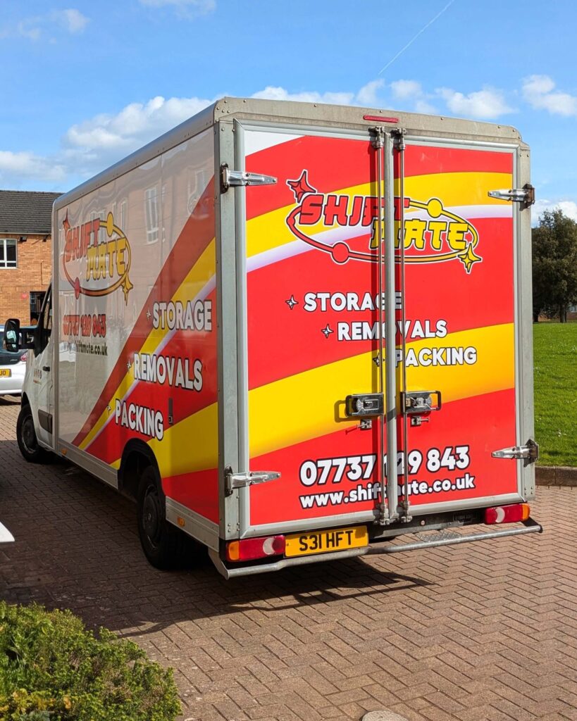 House removals Wolverhampton – ShiftMate Removals van outside residential property