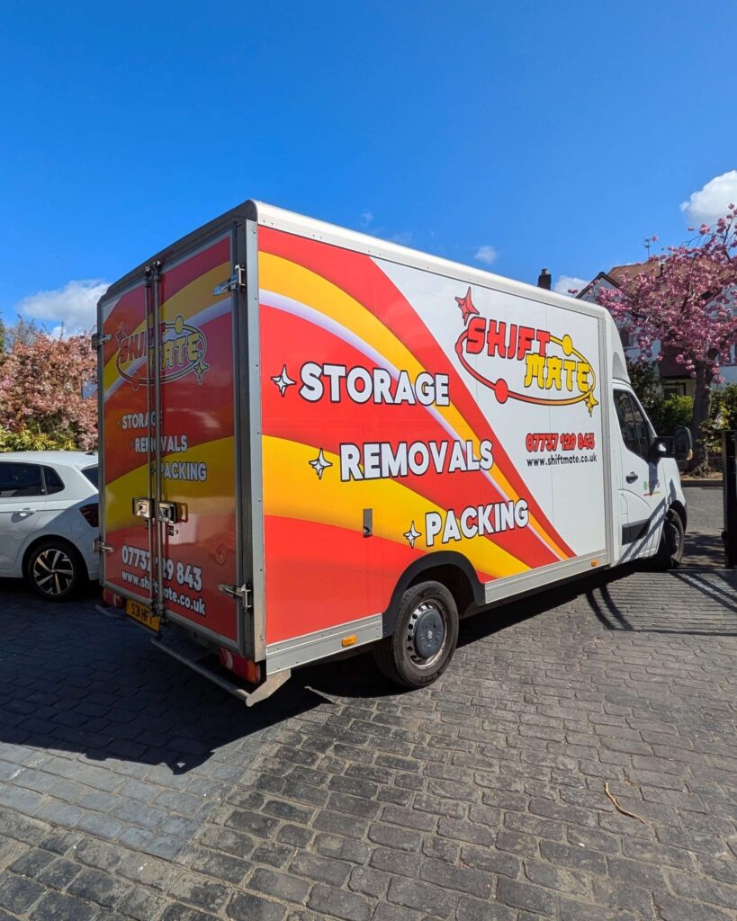 ShiftMate removals van during a house move in Wolverhampton