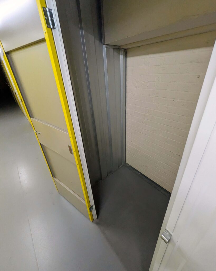 Small indoor storage locker in Birmingham suitable for boxes, luggage and personal items
