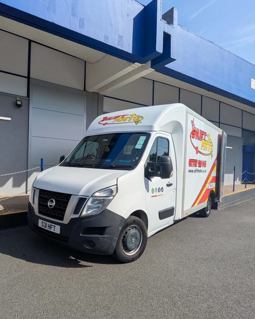 ShiftMate Removals van at a secure storage facility providing collection and delivery services