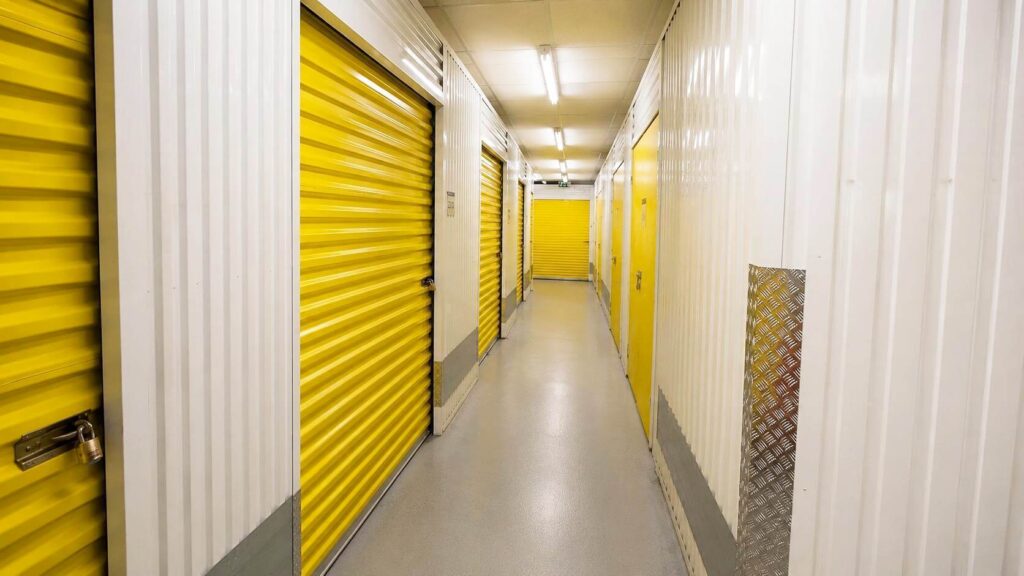 Secure indoor storage units